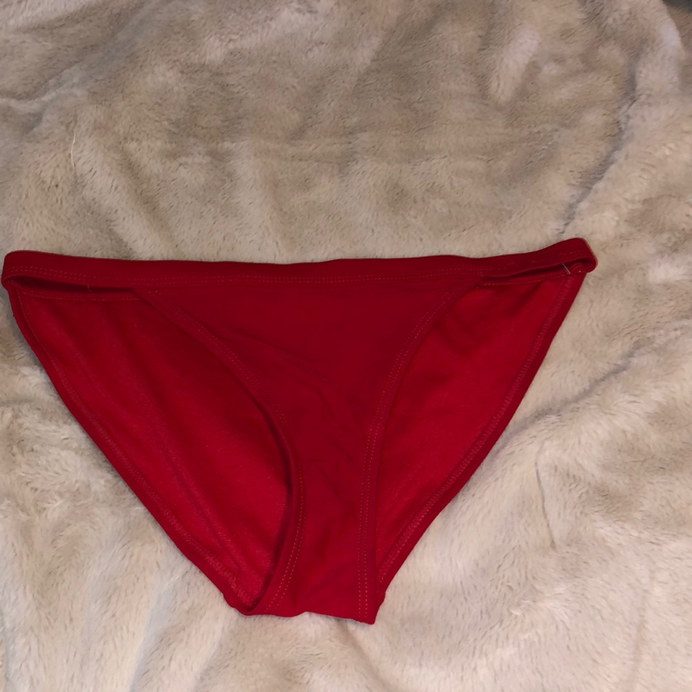Red swim bottoms